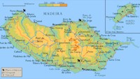 Mapa de la Isla de Madere